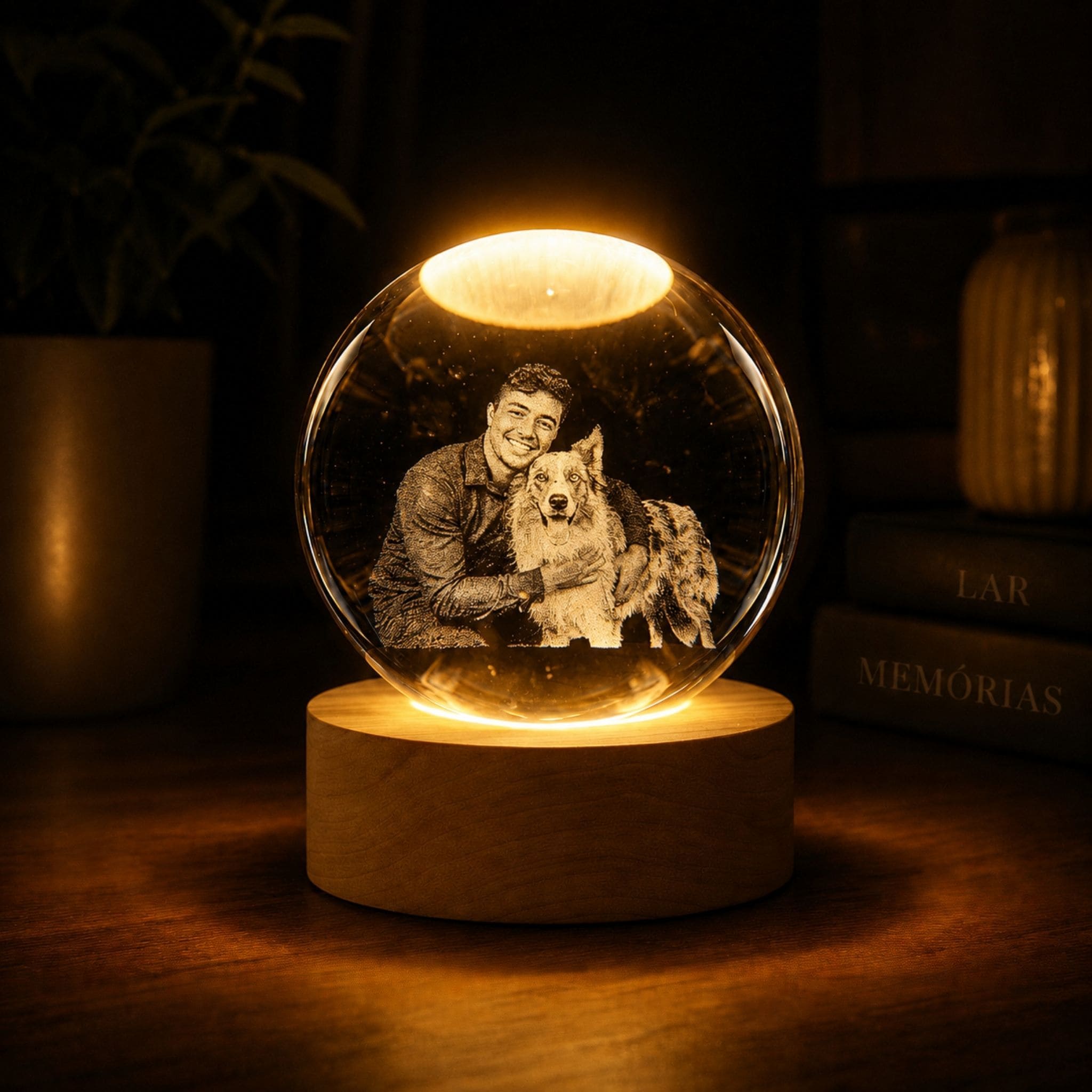 Luminárias Pessoas com Pets