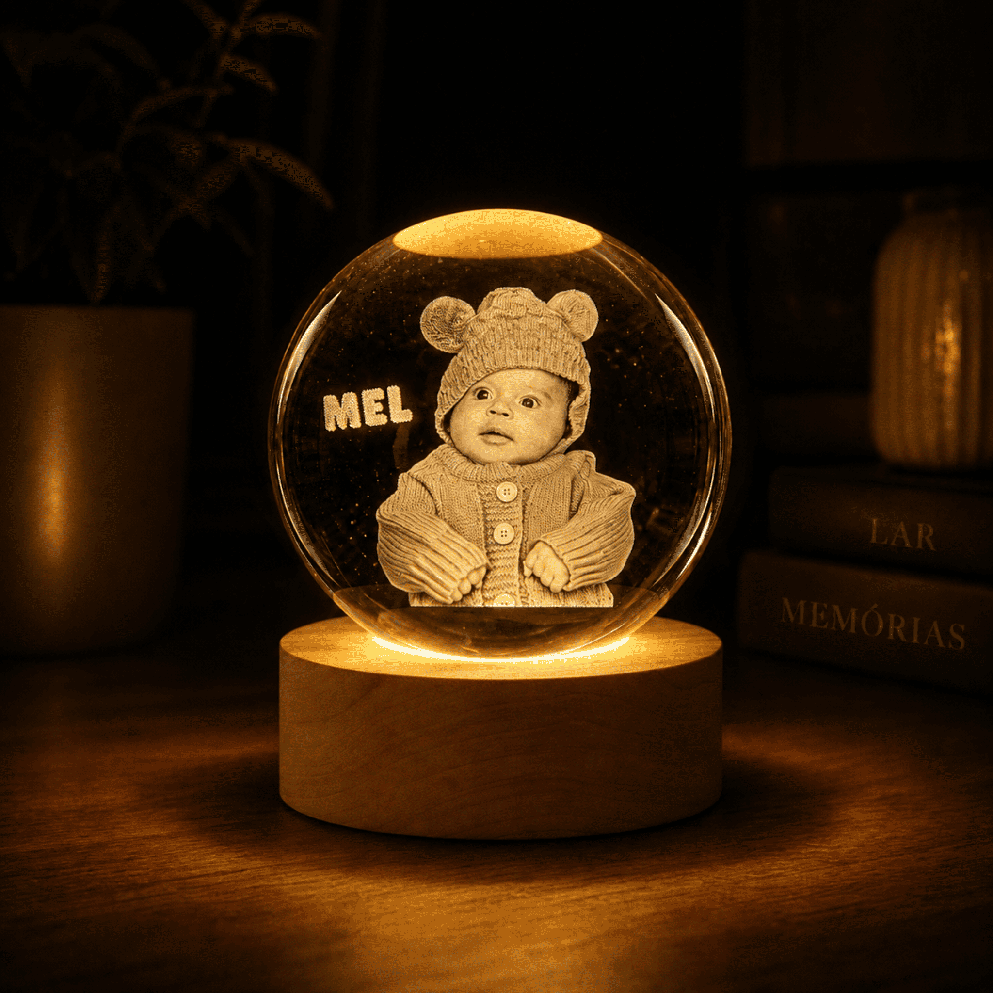 Luminária Personalizada de Bebê