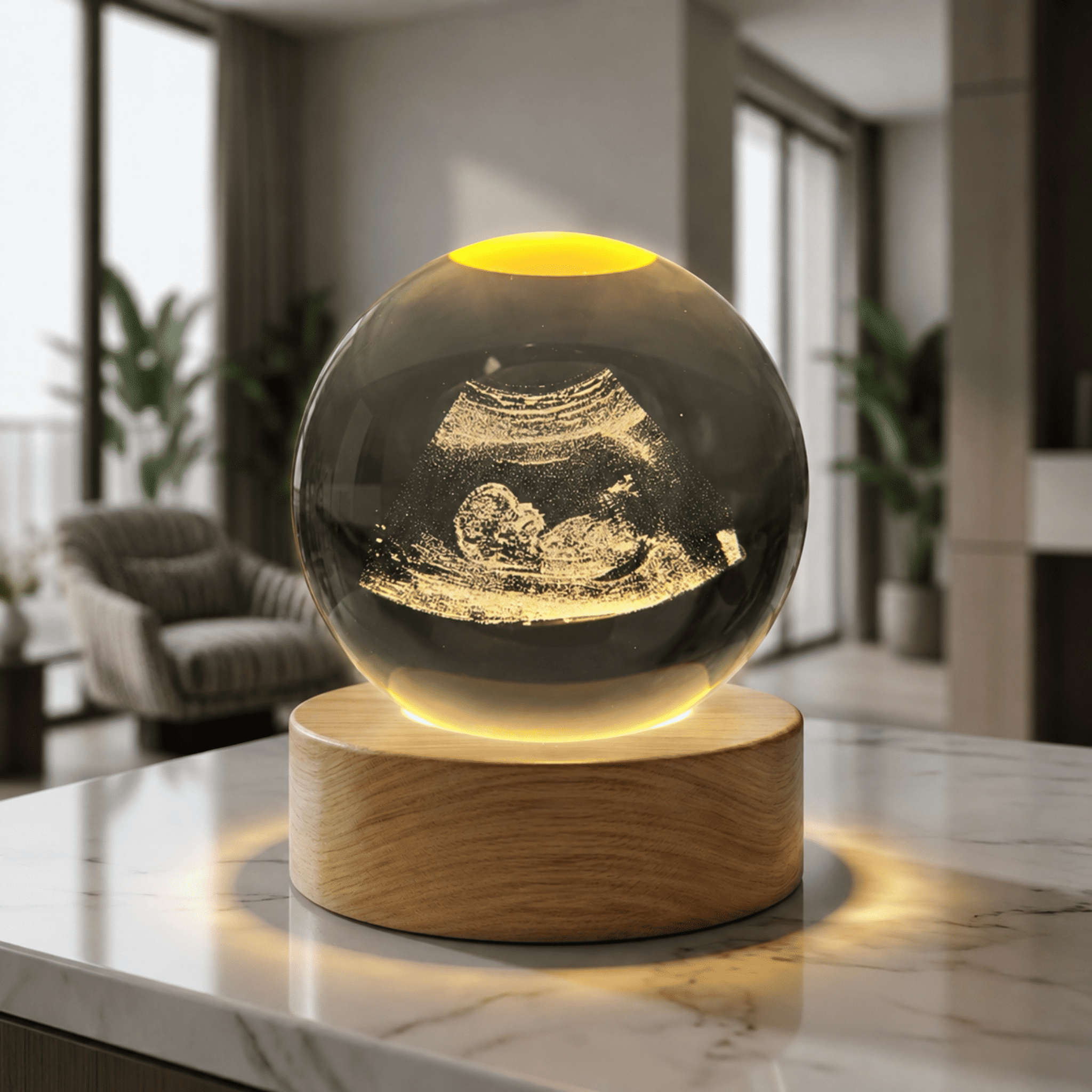 Luminária Personalizada de Bebê